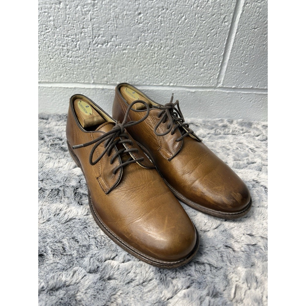 FRYE Phillip 84570 Leather Oxford Cognac Burnish Tan Shoes / Men's Size 11